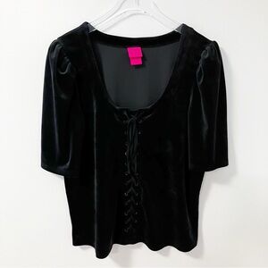 Torrid | Black Velvet Corset Top 3